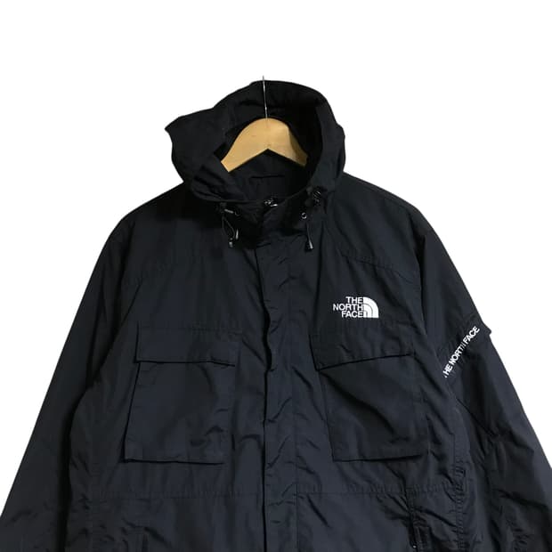 노스페이스 포켓 테크웨어 검정 바람막이
