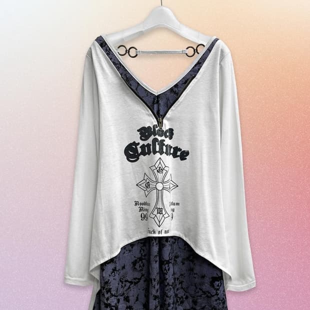 펑크 투웨이 롱슬리브 원피스