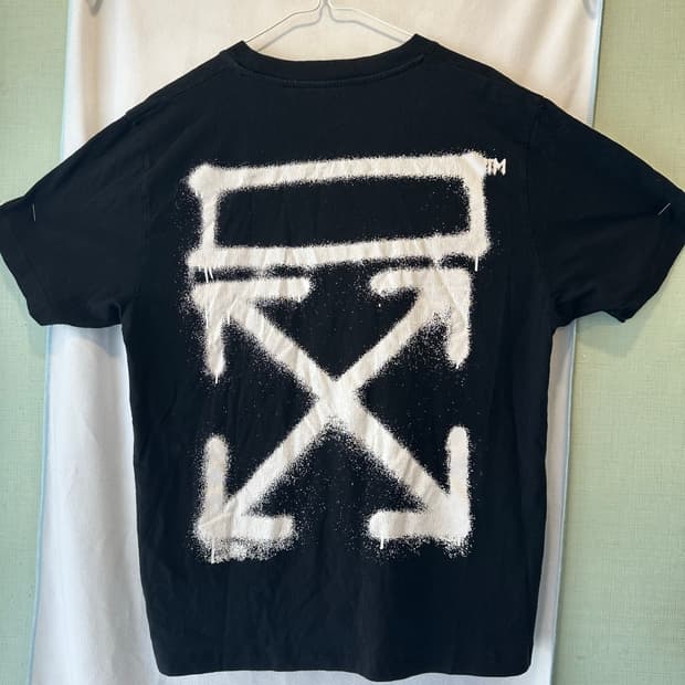 사이즈XL) Offwhite 오프화이트 스프레이 마커 반팔 티셔츠