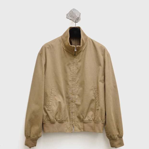 (L) 유스 워시드 코튼 트랙 자켓 베이지