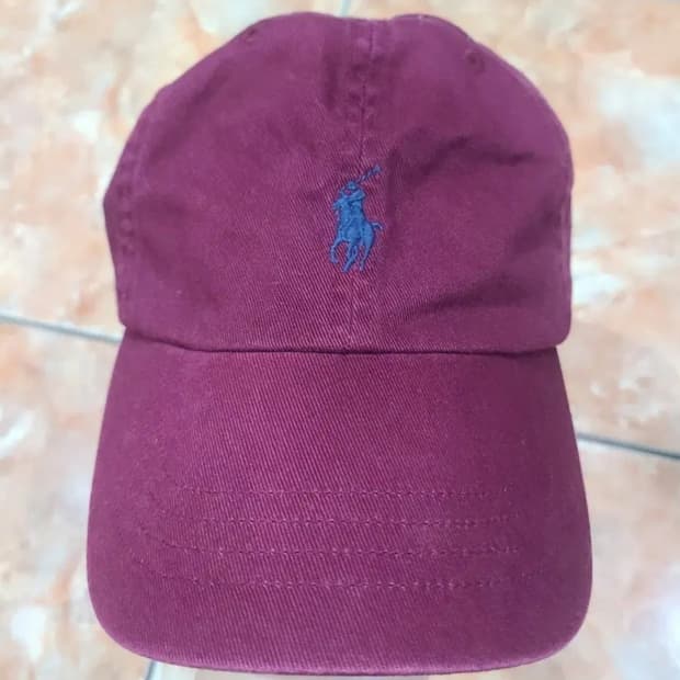 폴로 볼캡 버건디