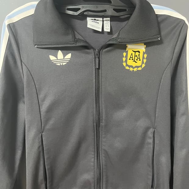 아디다스 아르헨티나 베켄바우어 트랙탑 그레이 M 정품