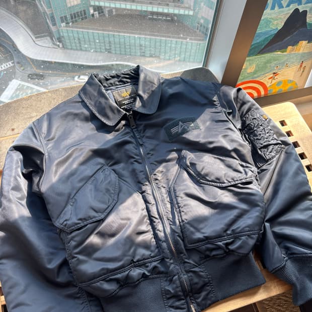 알파인더스트리 cwu-45 플라이트 항공 자켓 블루 