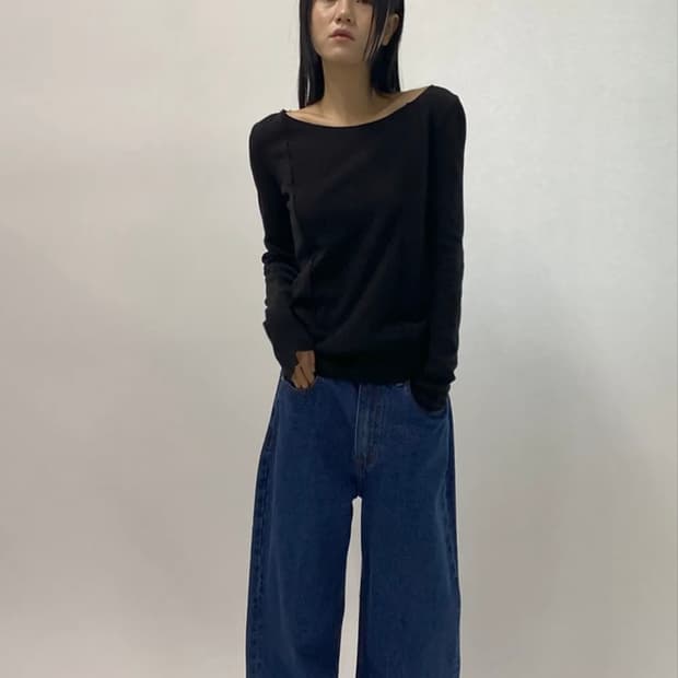 밀로우먼 스트레이트 데님 진