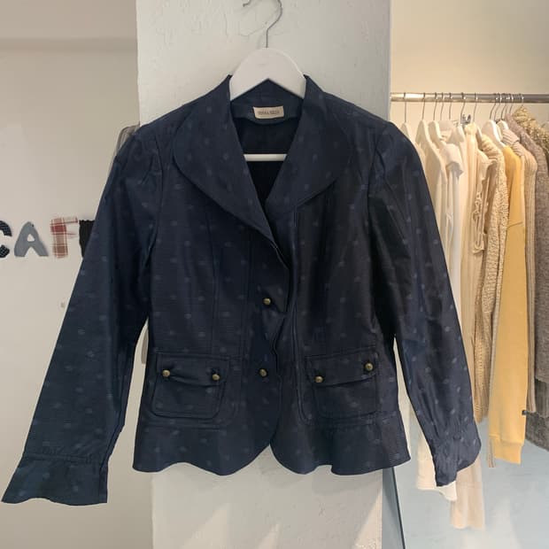 Dot  navy jacket