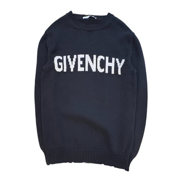 지방시 로고 니트