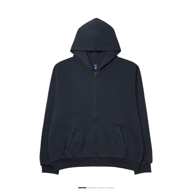 이지 YZY 후드 집업 네이비