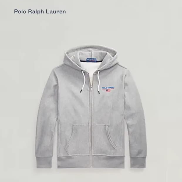 폴로 랄프로렌 폴로 스포츠 후드집업 회색