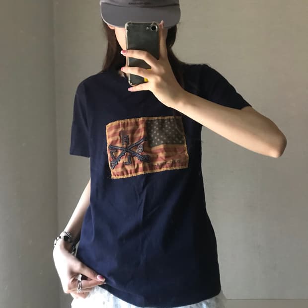 폴로 성조기 반팔티셔츠