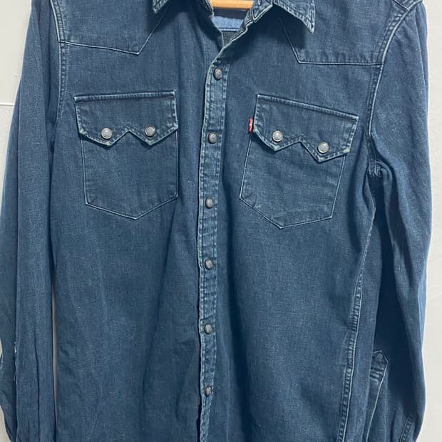 리바이스 데님웨스턴 셔츠 레드텝 S