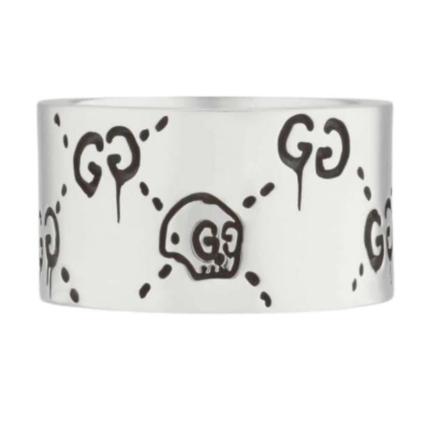 구찌 고스트 링 실버 12mm