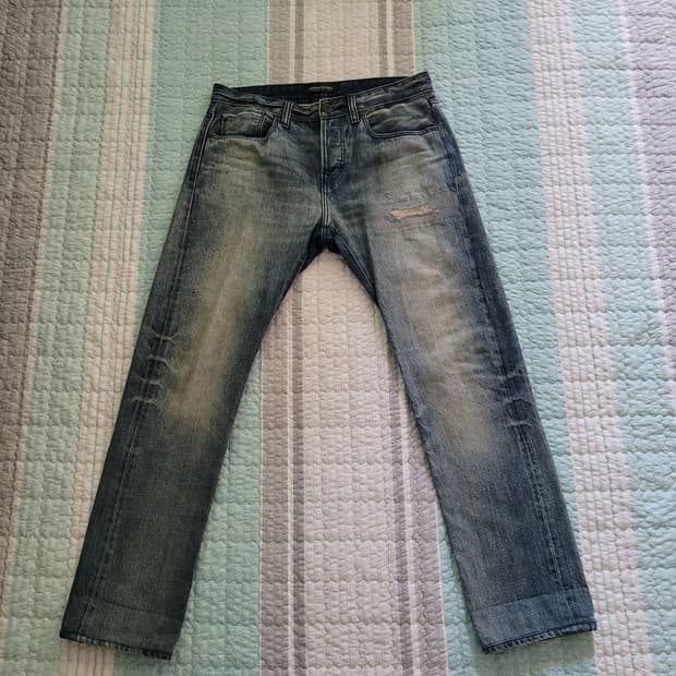 바나나리퍼블릭 Banana republic 슬림핏 연청 셀비지데님 30