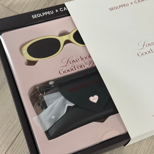 카린 x 설쁘콜라보 선글라스 (블랙 + 옐로)
