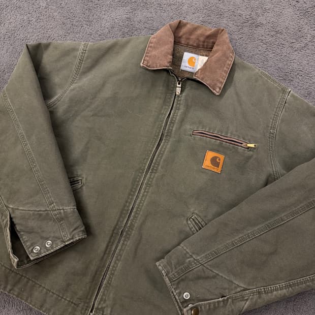 [ 정품/M ] 칼하트  j76 mos 모스그린 디트로이트 자켓