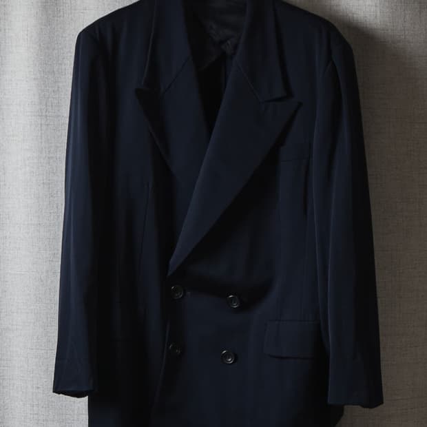Yohji Yamamoto 메인라인 더블포켓 블레이저