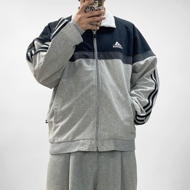 아디다스 90s 올드스쿨 부클 트랙탑 져지 자켓