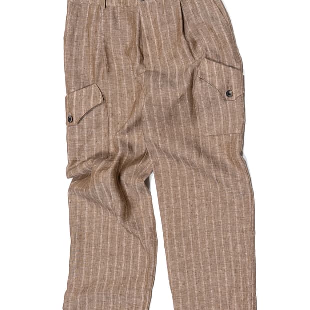 [2] 이외들 린넨 카고팬츠 브라운