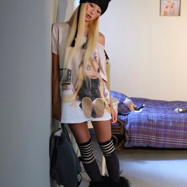 [품절상품] 코이세이오 X 브라이스돌 원피스 차콜