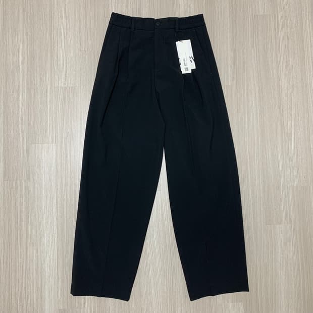 자라 하프 밴딩 투 턱 플리츠 슬랙스 트라우저 팬츠 새상품