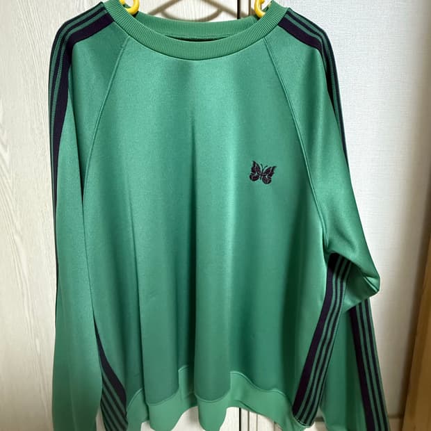 니들스 트랙 맨투맨 에메랄드그린 XL