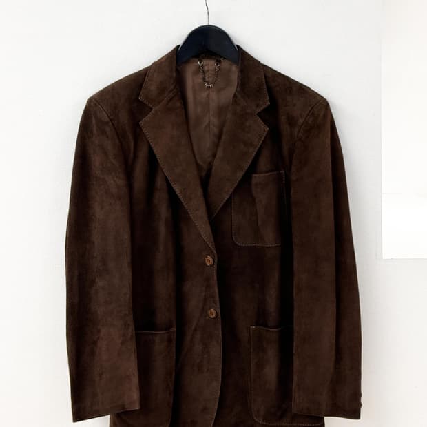 Suede leather jacket