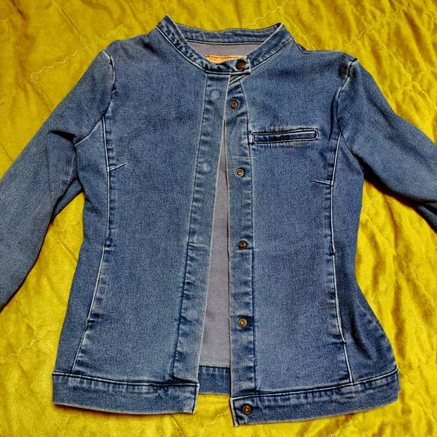 90s 빈티지 차이나카라 데님자켓