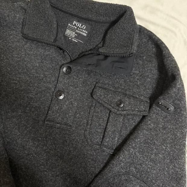 폴로 반집업 후리스