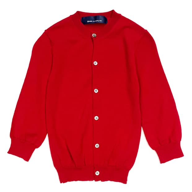 Comme des Garcons 레드 가디건 AD1997
