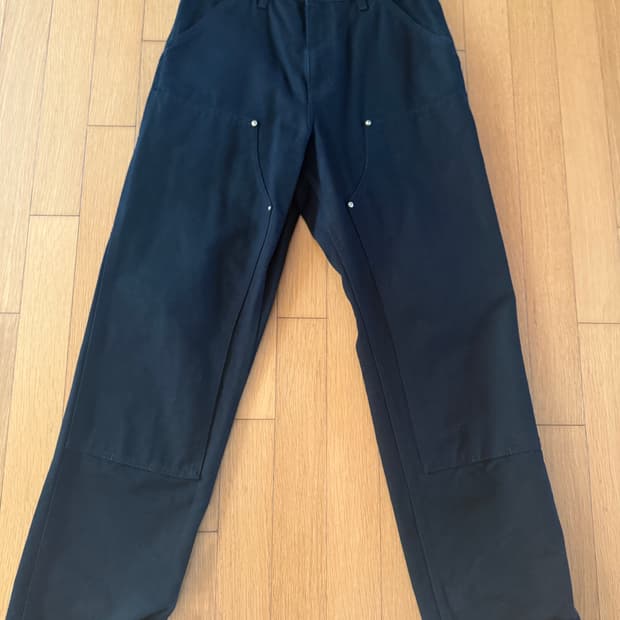 [30X32] 칼하트 wip 더블니 팬츠 블랙