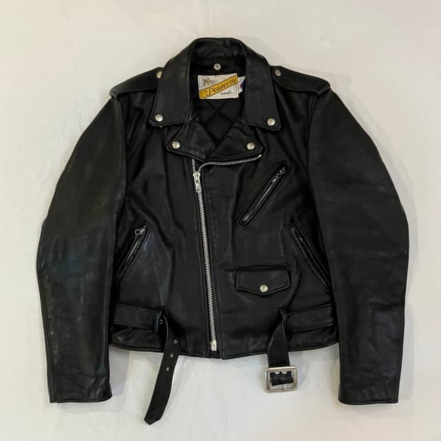 쇼트 퍼펙토 618 더블라이더 가죽자켓 블랙