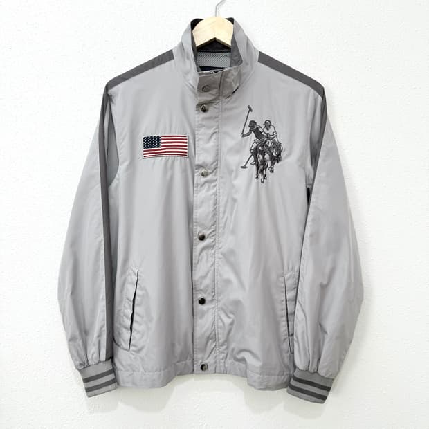 U.S. POLO ASSN 빅로고 성조기 윈드브레이커 자켓