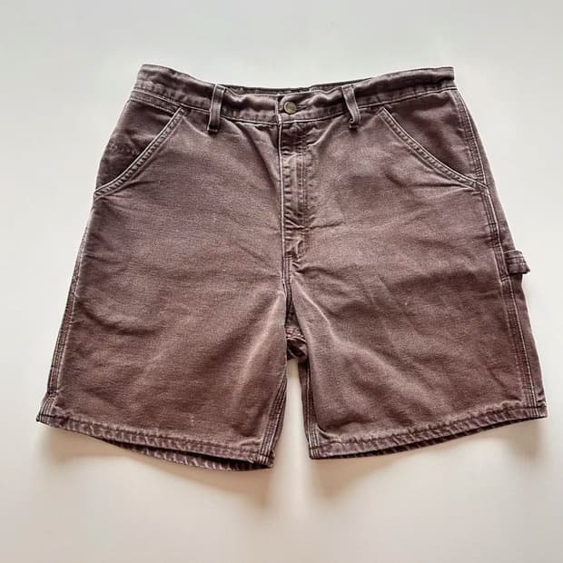 90년대 칼하트 카펜터 쇼츠 브라운 빈티지 반바지