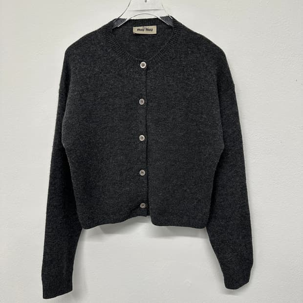 miu miu 미우미우 울 크롭 가디건 36