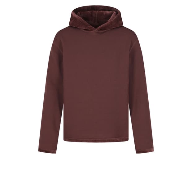 [M] 아모멘토 벨벳 리버서블 후디 버건디