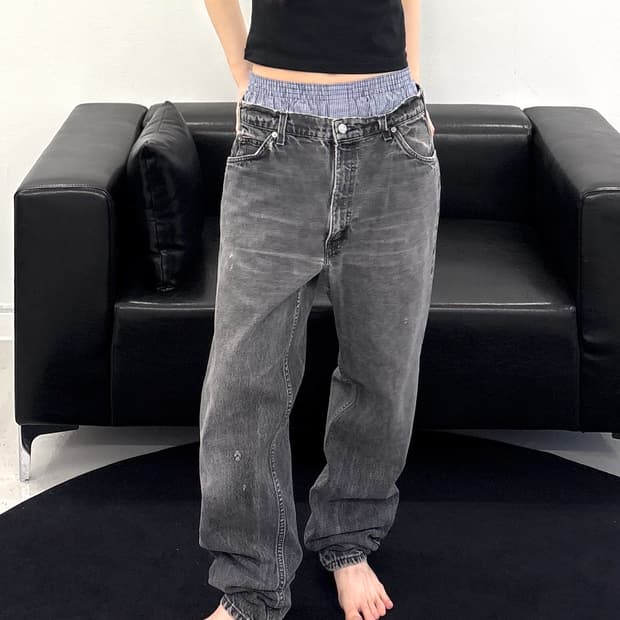 MADE IN USA 🇺🇸  90's 리바이스 550 오렌지탭 흑청