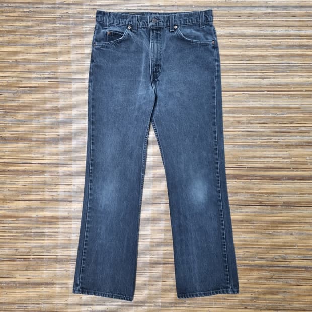 90s USA 517 34x30 리바이스 블랙 오렌지탭