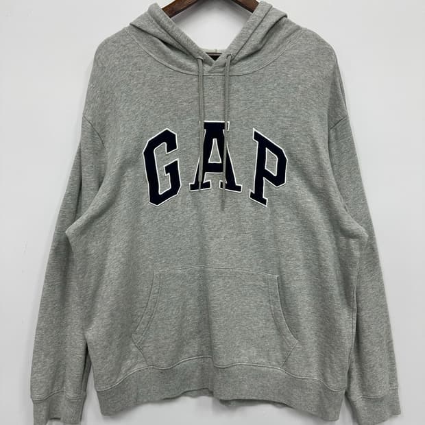 갭 그레이 후드티 