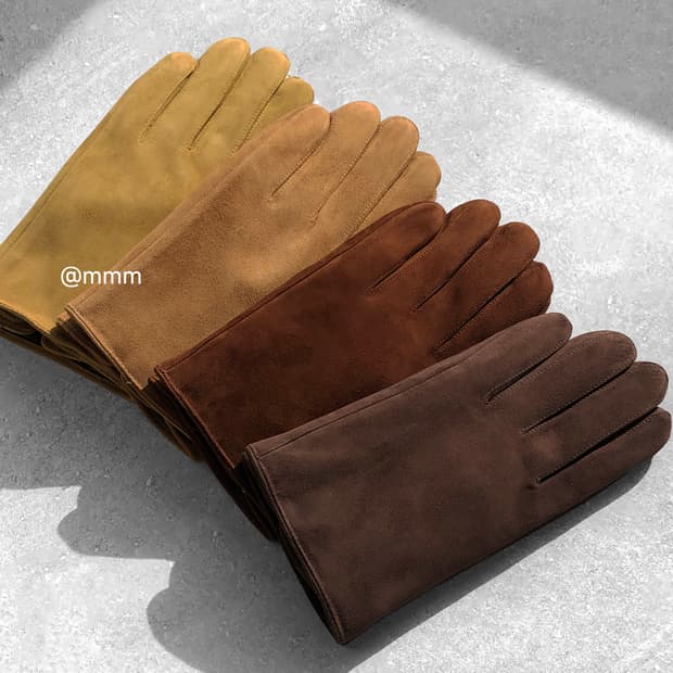 [Unisex] 스웨이드 가죽 장갑 스마트터치
