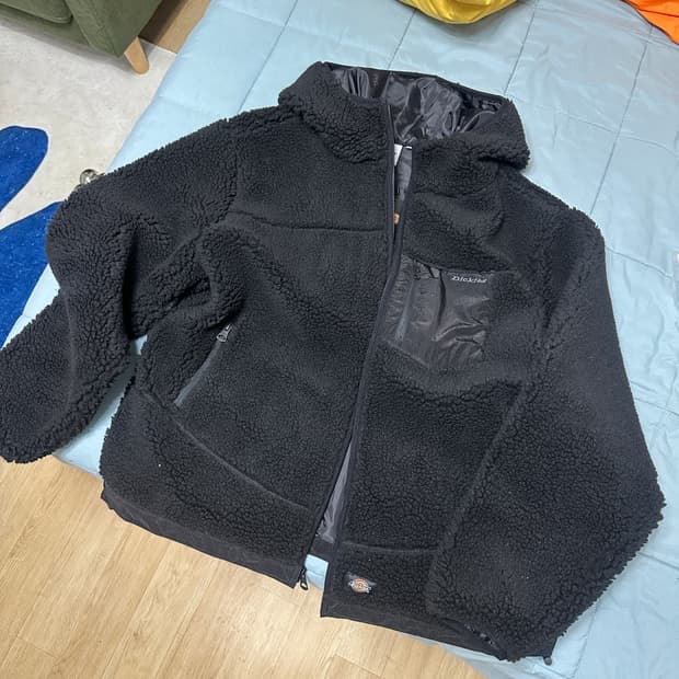 Dickies 후리스 후드 자켓 L 블랙 새상품