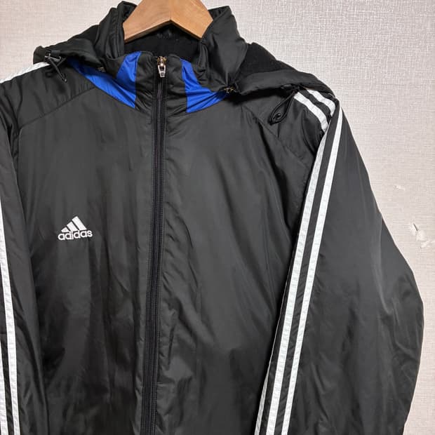 빈티지 올드스쿨 아디다스 패딩 블랙 XL