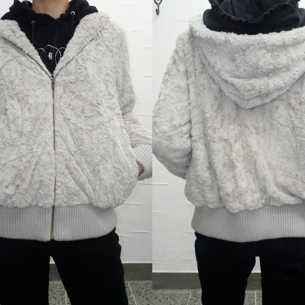 fur hoodie jumper