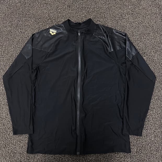 arena 아레나 블랙 래쉬가드 집업 자켓 110(2XL)