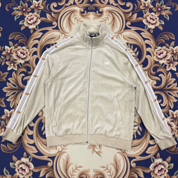 (XXL)뉴발란스 New balance 벨루어 트랙탑 져지(베이지)