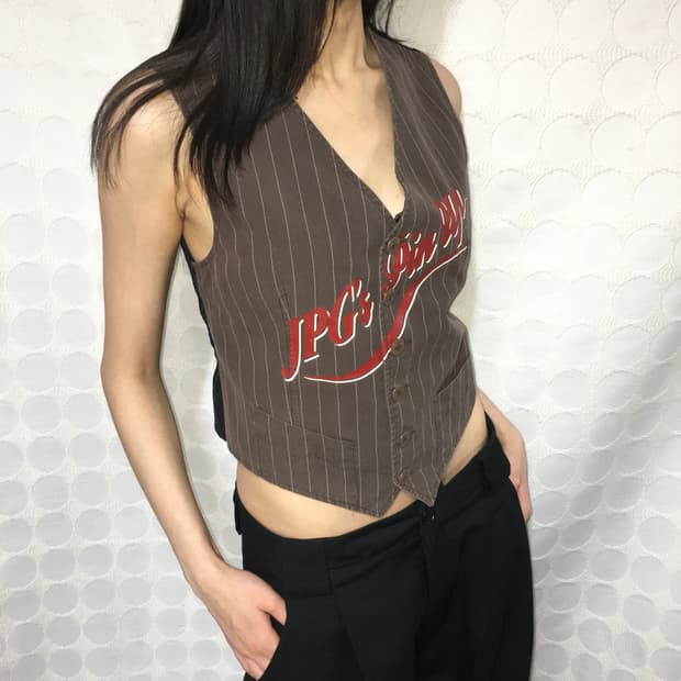 장 폴 고티에 스트라이프 조끼