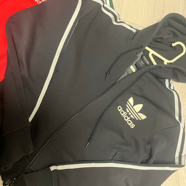 아디다스 파이어버드 빅유로파 빅로고 후드플락져지 후드집업