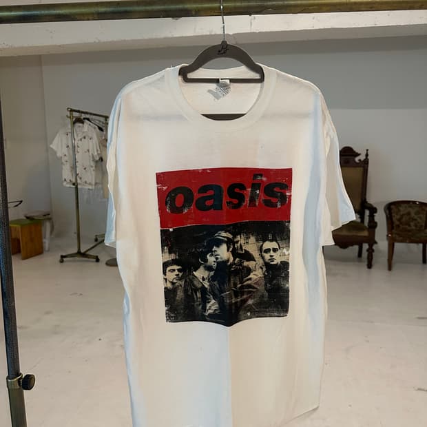 빈티지 락티 밴드티 오아시스