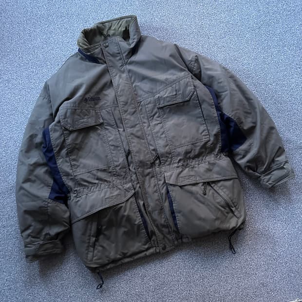 컬럼비아 카키 야상 점퍼