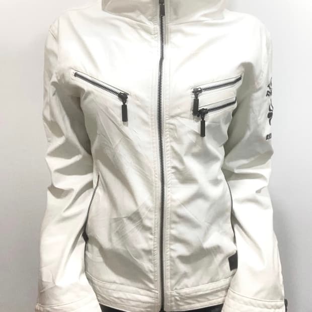 DIVINER High neck leather jacket