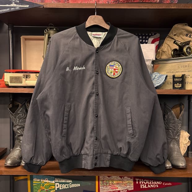 90s 하트웰 로스엔젤레스 씰패치 코튼 믹스 바시티 자켓 N782