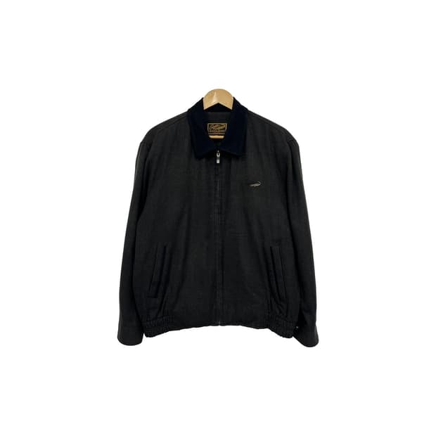 크로커다일 빈티지 모직 블루종 